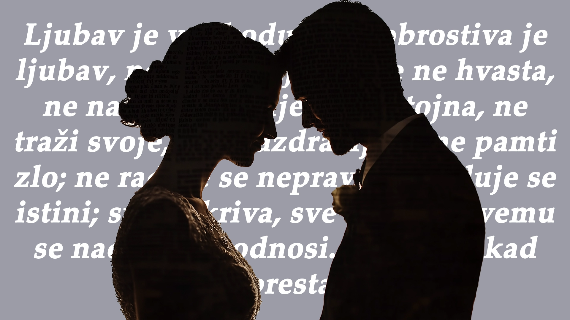 Biblijski citati za vjenčanje.