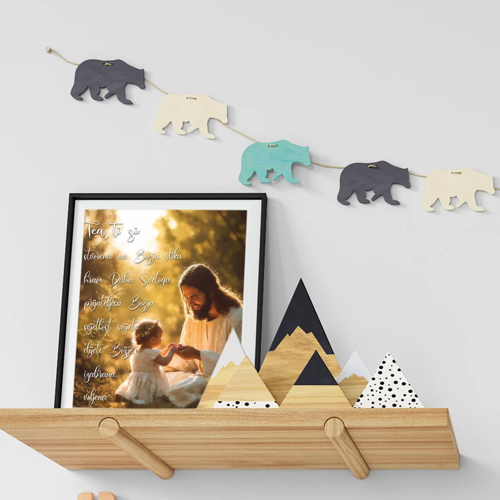 Poster za krštenje Igra s Isusom