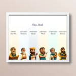 Poster za Božić - identitet kroz šest biblijskih muškaraca