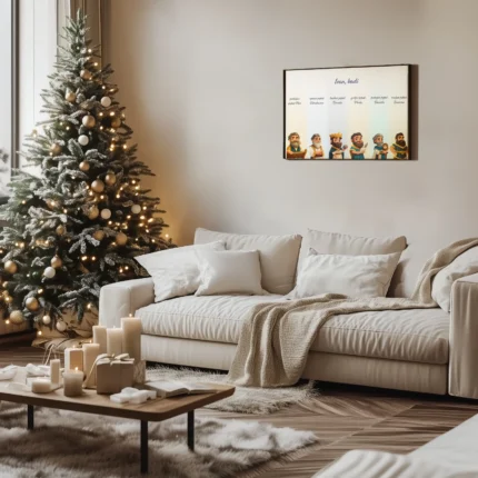 Poster za Božić - identitet kroz šest biblijskih muškaraca