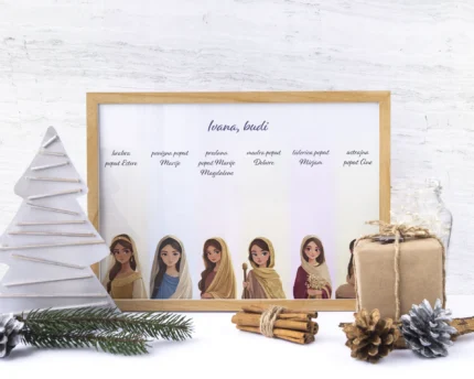 Poster za Božić - identitet kroz šest biblijskih žena