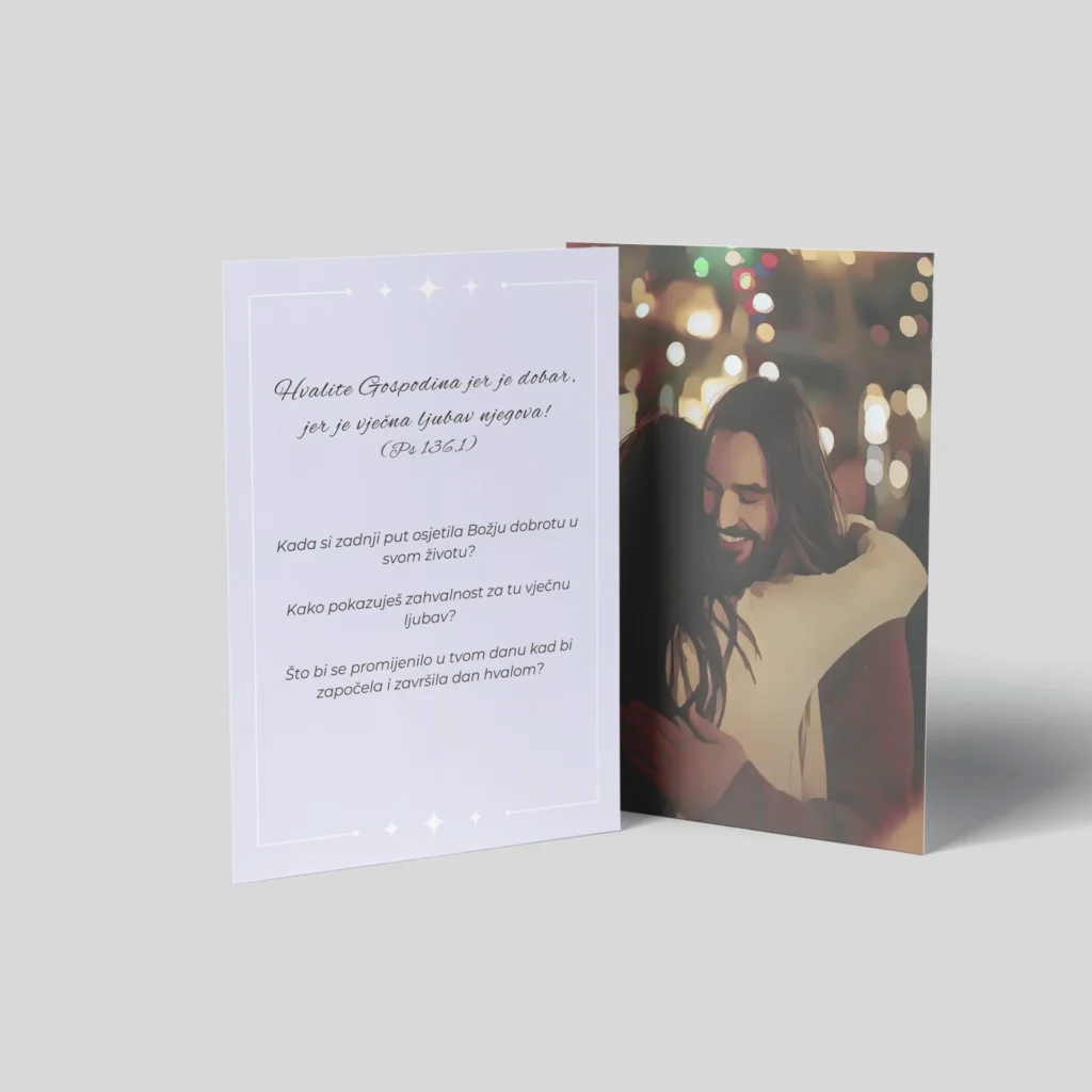 Individualne duhovne kartice s biblijskim citatima za razmatranje